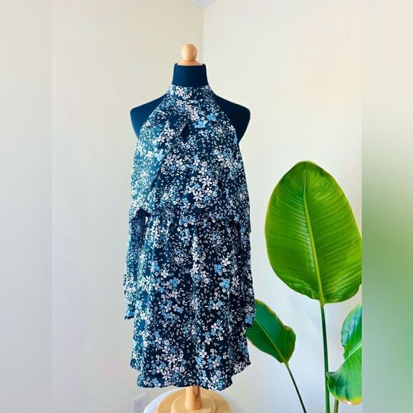 PARKER NWT Cold Shoulder Floral Print Shift Dress style p8e4228pgp Size Small - Picture 2 of 12